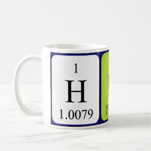 Hiram periodic table name mug