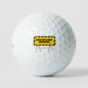 Hirarous Typography Dating Humour Fun Gift Golf Balls