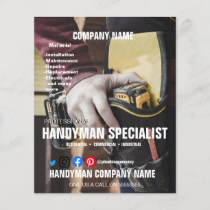 hire a HANDYMAN SPECIALIST DIY husband  Flyer