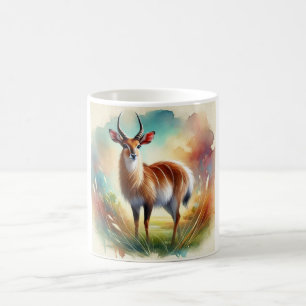 Hirola Antelope 130924AREF149 - Watercolor Coffee Mug