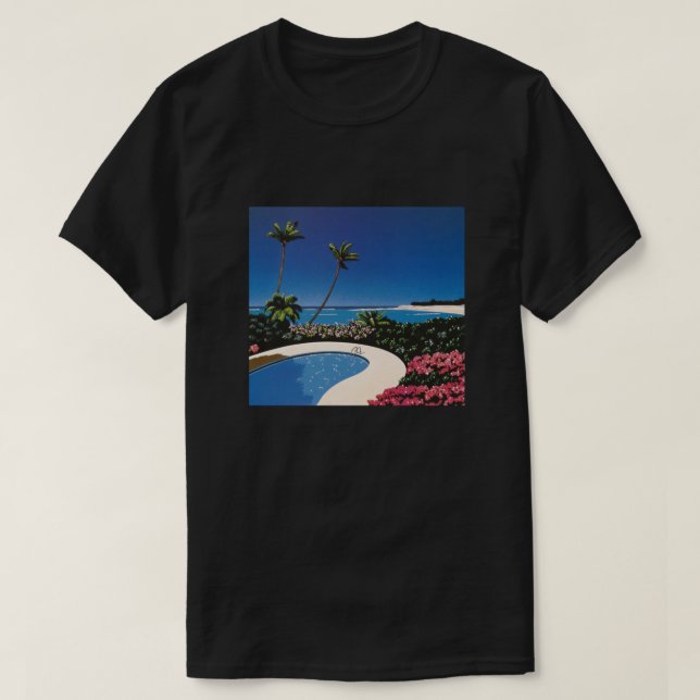 Hiroshi Nagai Art Print Poster Vaporwave Aesthetic T-Shirt (Design Front)