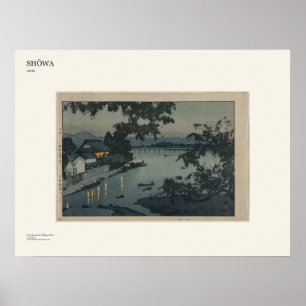 Hiroshi Yoshida Chikugo River Art Poster