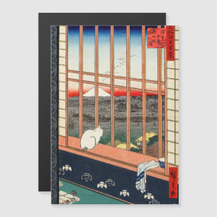 Hiroshige - Asakusa Rice fields Magnetic Card