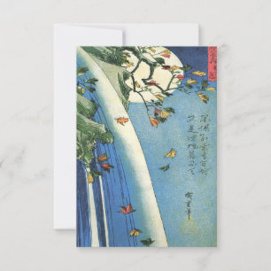 Hiroshige Moon Over A Waterfall Save The Date