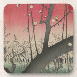Hiroshige Plum Estate Kameido: Vintage Japanese Coaster