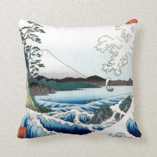 Hiroshige Sea and Mt. Fuji Cushion