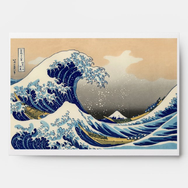 Hiroshige The Great Wave Off Kanagawa Envelope (Front)
