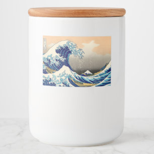 Hiroshige The Great Wave Off Kanagawa Food Label