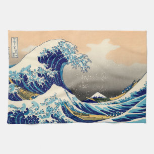 Hiroshige The Great Wave Off Kanagawa Tea Towel