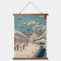 Hiroshige winter landscape japan ukiyo-e antique