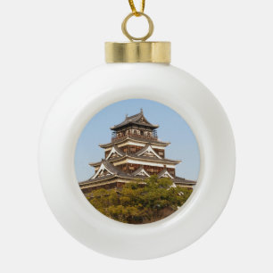 Hiroshima Castle 広島城, Hiroshima, Japan Ceramic Ball Christmas Ornament