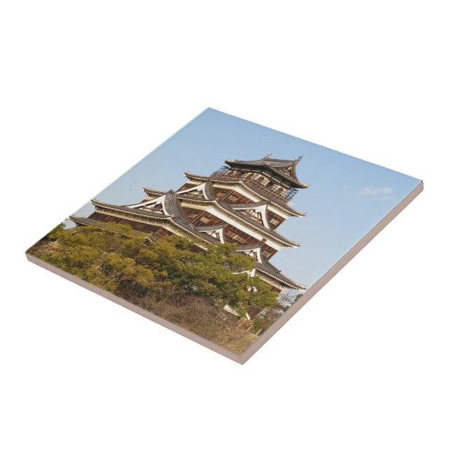 Hiroshima Castle 広島城, Hiroshima, Japan Ceramic Tile (Side)