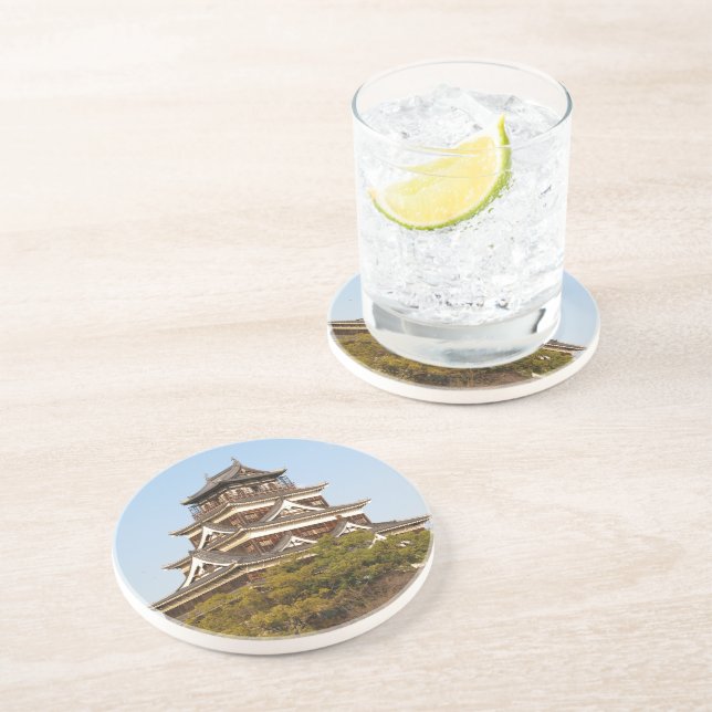 Hiroshima Castle 広島城, Hiroshima, Japan Coaster (Side)