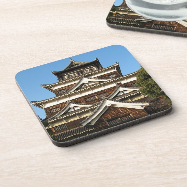 Hiroshima Castle 広島城, Hiroshima, Japan Coaster (Left Side)