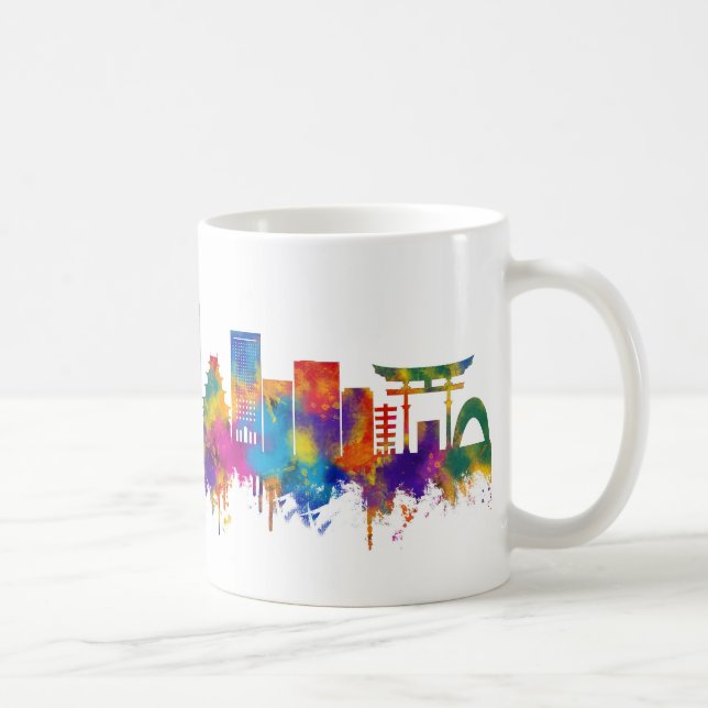 Hiroshima Japan Skyline Coffee Mug (Right)