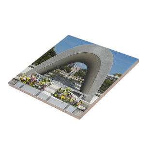 Hiroshima Memorial Cenotaph Ceramic Tile