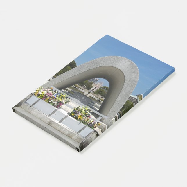 Hiroshima Memorial Cenotaph Post-it Notes (Angled)