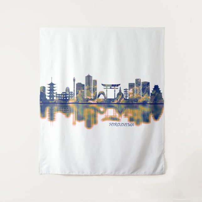 Hiroshima Skyline Tapestry (Front)