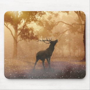 Hirsch beautiful nature scenery mouse pad