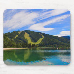 Hirschenkogel in Summer - Water Reflections Mouse Pad