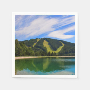 Hirschenkogel in Summer - Water Reflections Napkin