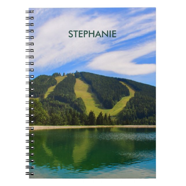 Hirschenkogel in Summer - Water Reflections Notebook (Front)