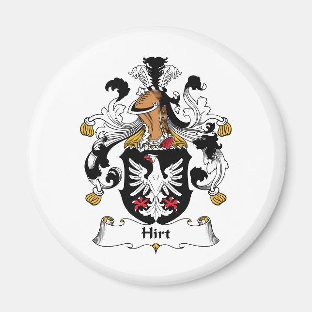 Hirt Family Crest Magnet (Front)
