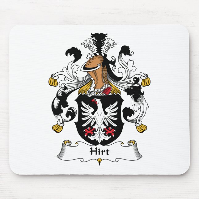 Hirt Family Crest Mouse Pad (Front)