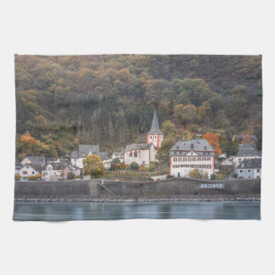 Hirzenach Germany Tea Towel