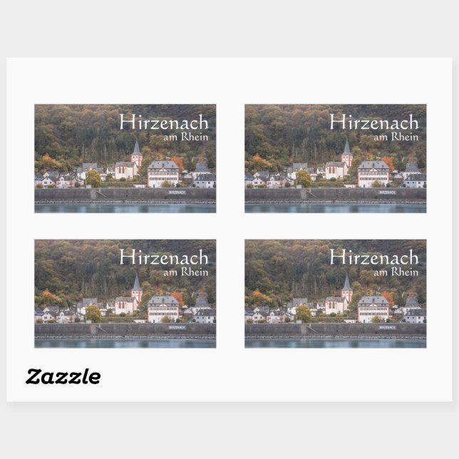 Hirzenach Rectangular Sticker (Sheet)