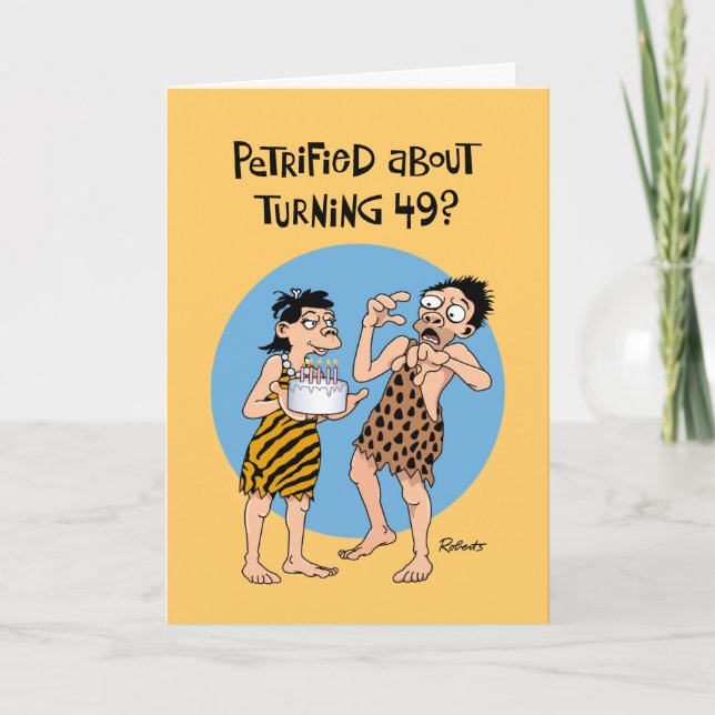 His 49th Birthday Greeting Card (Front)