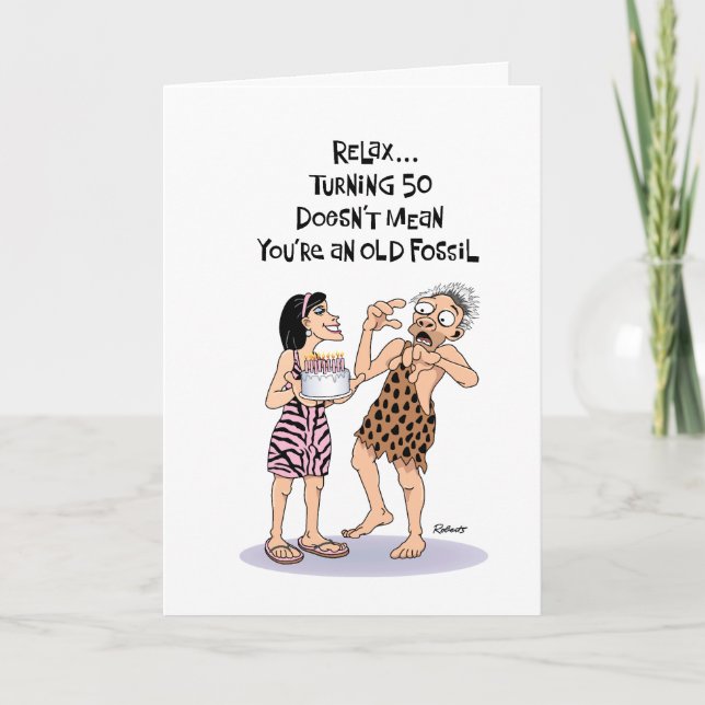 His 50th Birthday Greeting Card (Front)