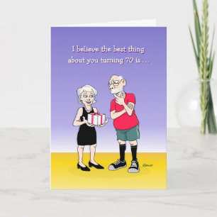 His 70th Birthday Card
