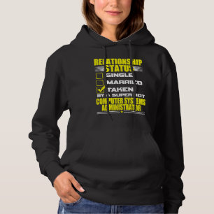 His and Her Computer Sys Administrator Relationshi Hoodie