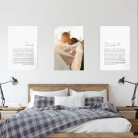 His and Her Vows Wedding Portrait