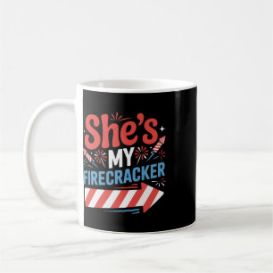 His And Hers 4th Of July Couples Shirts She's My F Coffee Mug