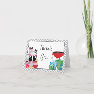 His and Hers Couples Wedding Shower Thank You Card