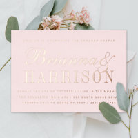 His and Hers Elegant Couples Shower Rose Gold