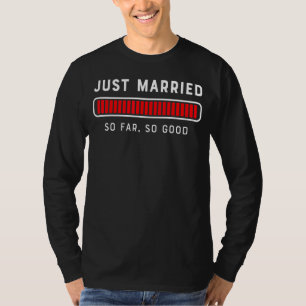 His and Hers Just Married Newly Married Couple T-Shirt