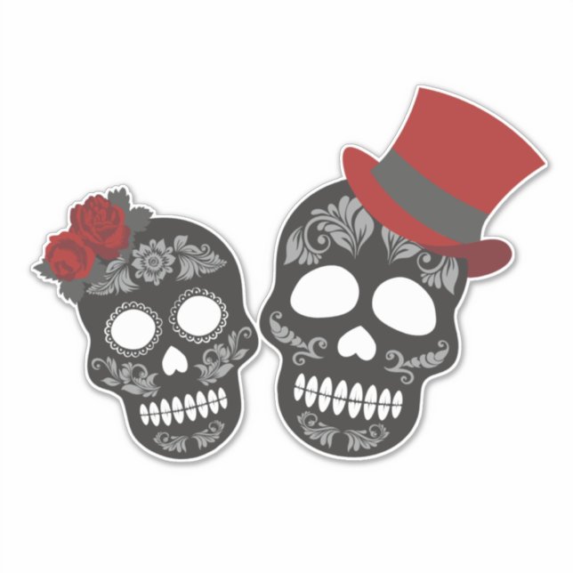 His and Hers Sugar Skull (Front)