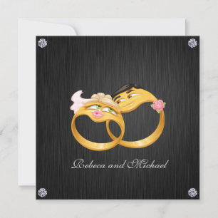 His and Hers Wedding Rings Invites