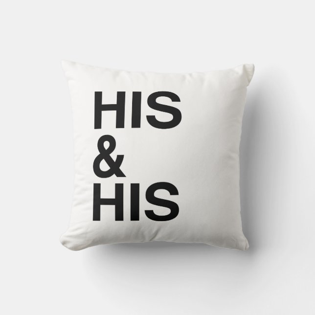 HIS AND HIS -.png Cushion (Front)