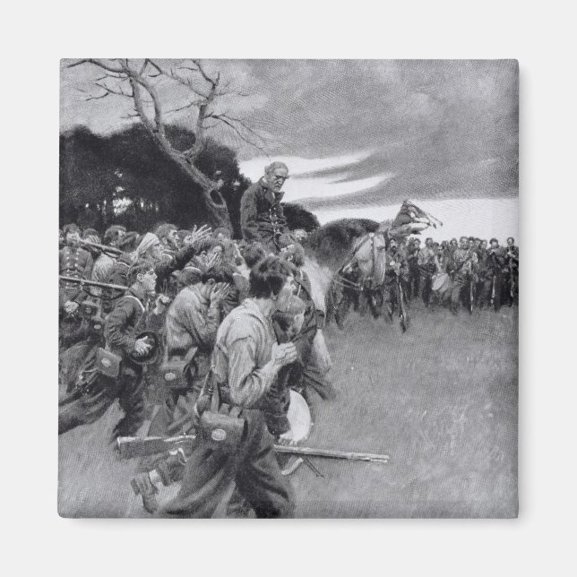 His army broke up weeping and sobbing' magnet (Front)
