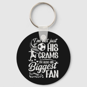 His Biggest Fan Soccer Grams Of A Soccer Player Gr Key Ring