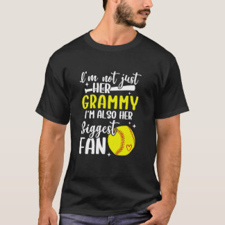His Biggest Fan Softball Grammy Of A Softball Play T-Shirt