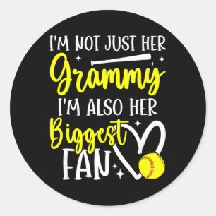 His Biggest Fan Softll Grammy Of A Softll Player G Classic Round Sticker