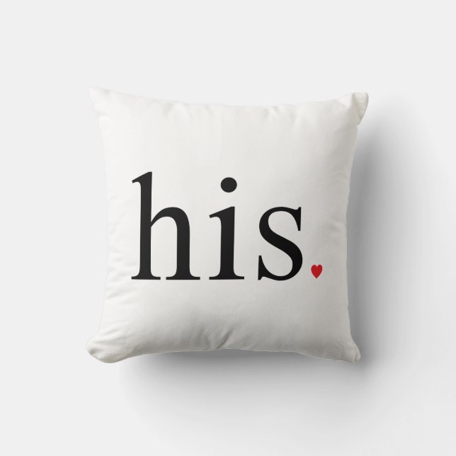 his couple pillow (Front)