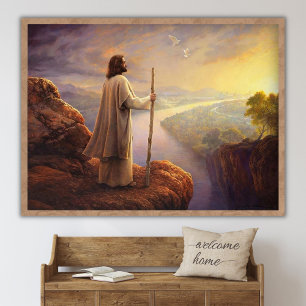 His Creation, Jesus Christ Painting, Jesus Portrai Poster