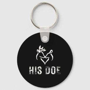 His Doe Matching Hunting Couples Valentines Day Fo Key Ring