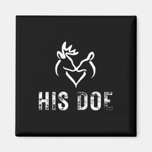 His Doe Matching Hunting Couples Valentines Day Fo Magnet